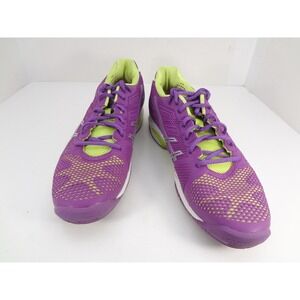 Asics Gel-Solution Speed 3 Womens  Sz 9 Purple Lime Tennis Shoes E650N Sneaker